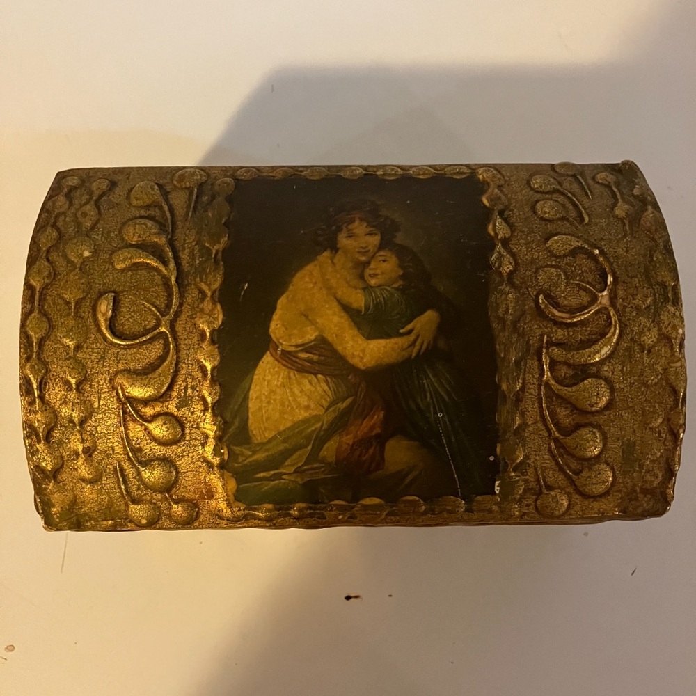Vintage Decorative Gold Box